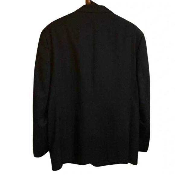 Pronto Uomo Men's Suit Jacket Black 100% Wool Size 44L - Picture 4 of 6